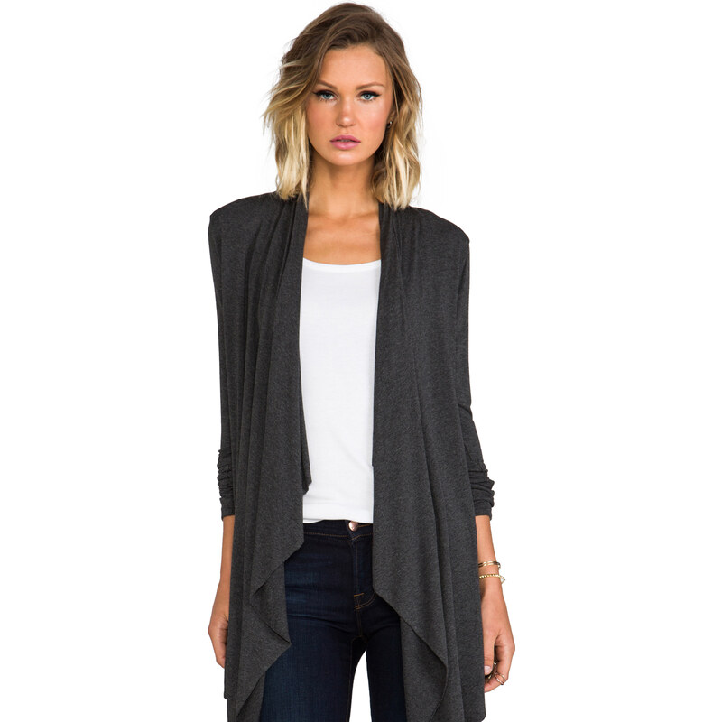 Feel the Piece Blake Sweater Wrap in Charcoal