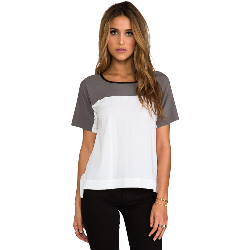 James Perse Colorblock Tee in White