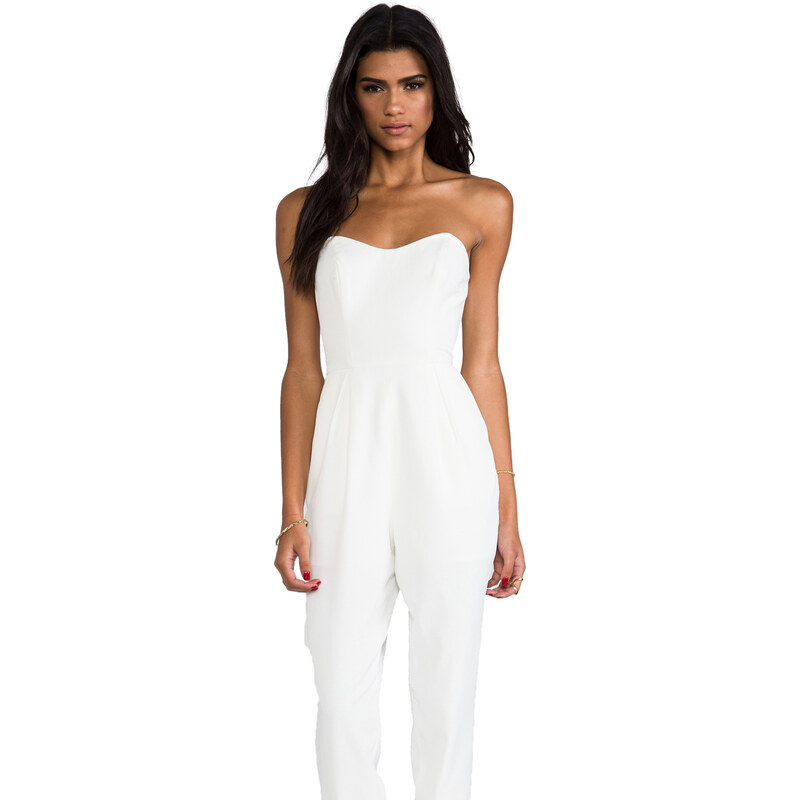 keepsake Playing With Fire Pantsuit in White