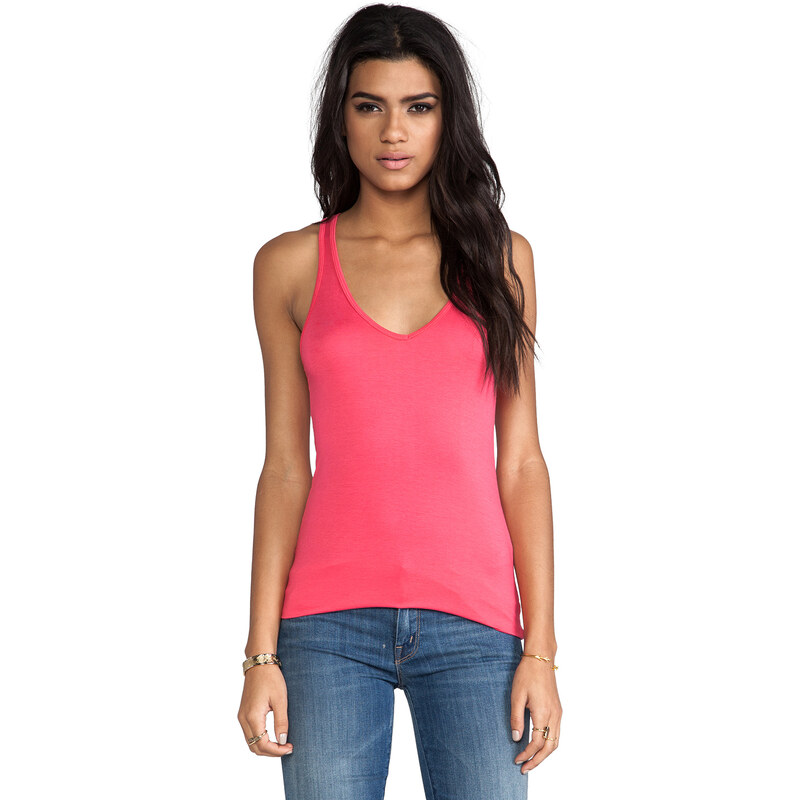 Feel the Piece Terrific V Racer Tank in Pink