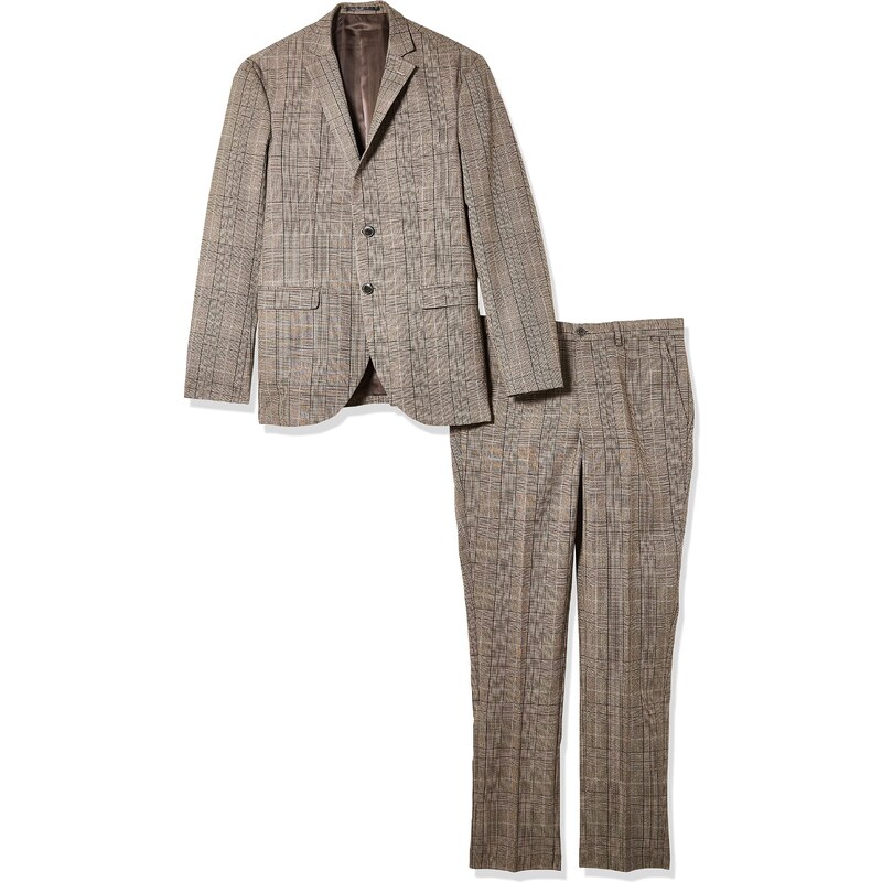 Jack & Jones Men's JPRFRANCO Check Suit Anzug, Java/Checks:SUPER Slim FIT, 46