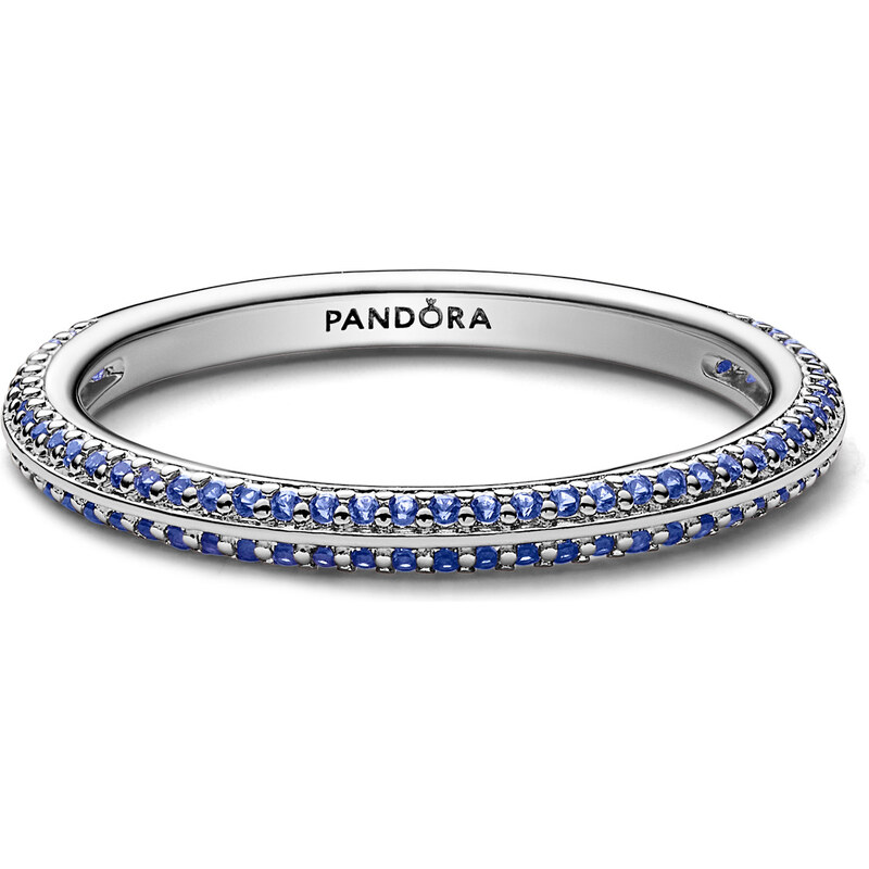 Pandora Silberring für Damen Pavé Blau 199679C03-50, 50/15,9