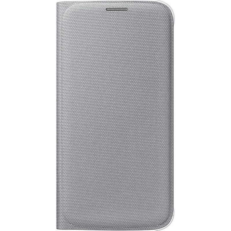 Samsung Handytasche »Flip Wallet Fabric EF-WG920 für Galaxy S6, Silber«