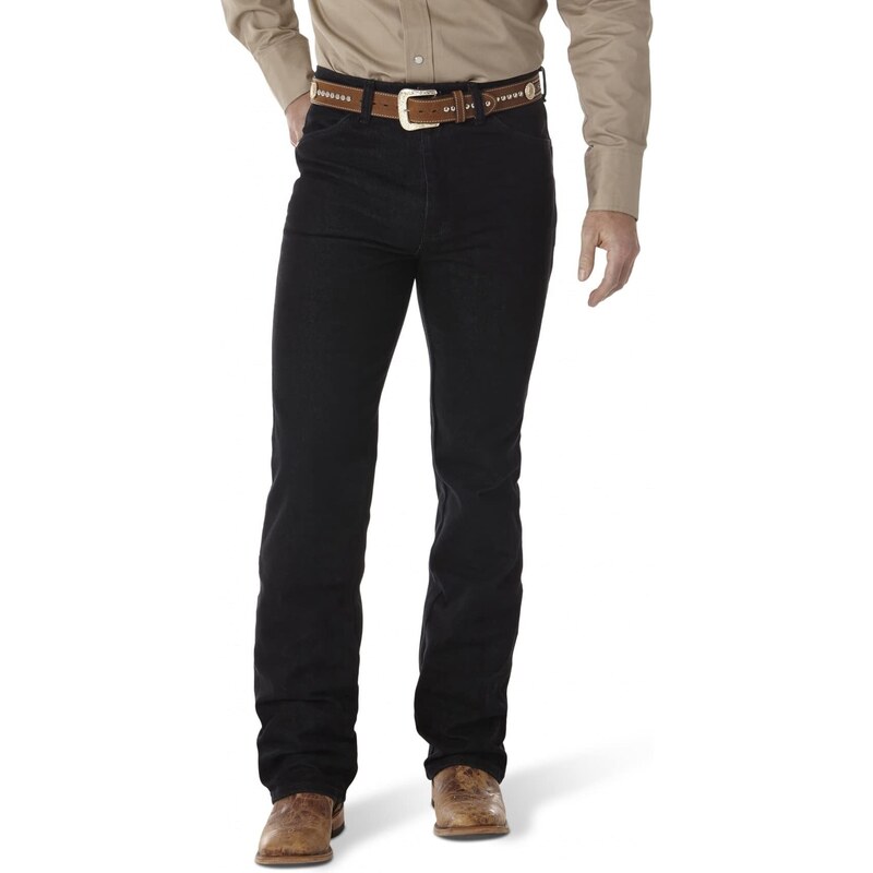 Wrangler Herren Cowboy Cut Slim Fit Stretch Boot Cut Jeans - Schwarz - 30W / 32L