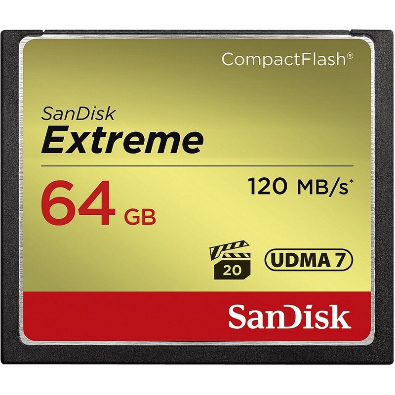 SanDisk CF Extreme 64GB, 120MB/s Lesen, 85MB/s Schreiben