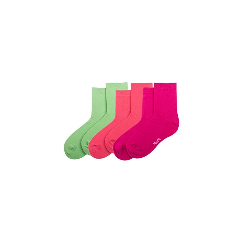 maximo Mädchen Socken Socke uni, 3er Pack,, Einfarbig