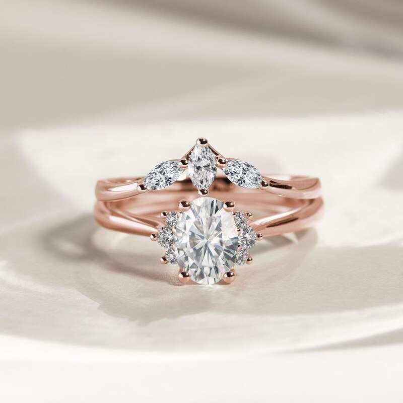 Ring aus Roségold mit Marquise-Diamant KLENOTA K0834014