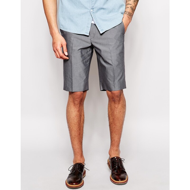 PS by Paul Smith PS Paul Smith - Shorts aus texturierter Baumwolle - Grau