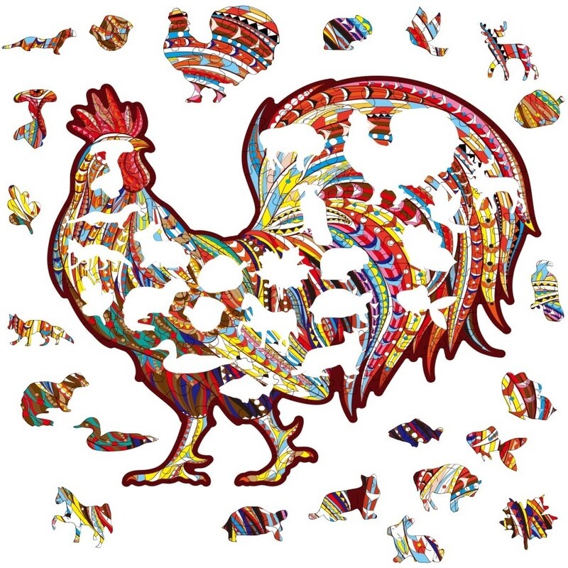 IZMAEL Holzpuzzle-Rooster/S KP21834