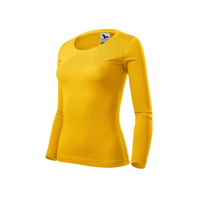 Malfini Damen T-Shirt mit langen Ärmeln, gelb