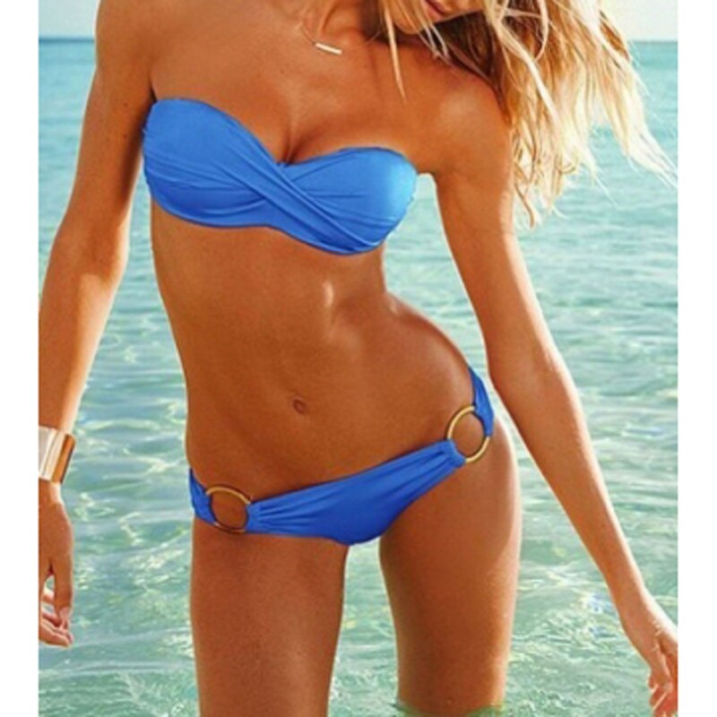 Beautys love Bandeau-Bikini - blau