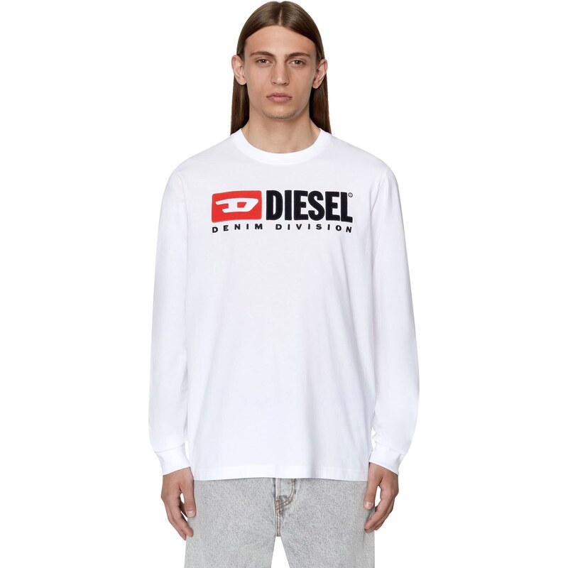 Diesel Herren T-just-ls-div T-Shirt, 100-0aaxj, Large