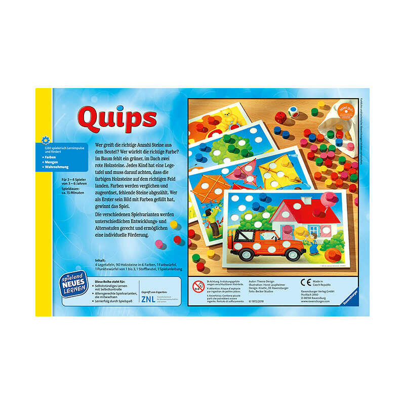 Ravensburger Spiel "Quips" - ab 3 Jahren | onesize