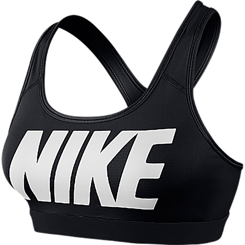 Nike Pro Classic Logo - Sport-BH - schwarz