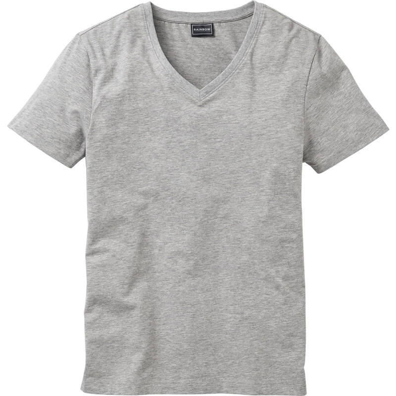 RAINBOW Herren T-Shirt, Slim Fit kurzer Arm in grau für Herren von bonprix