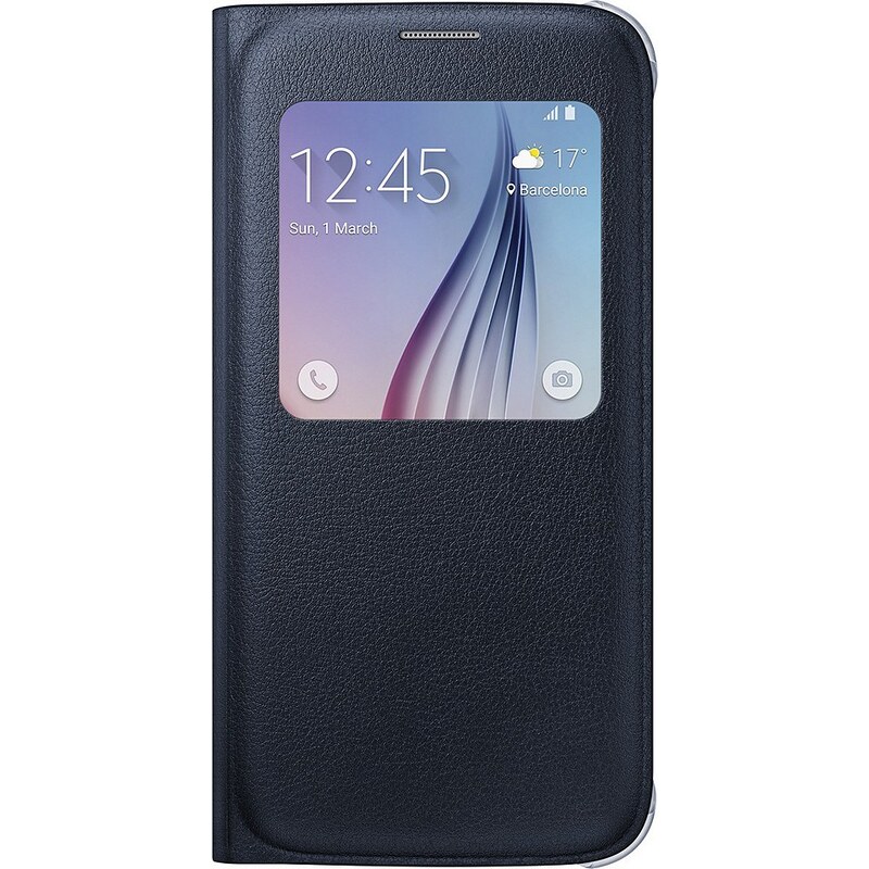 Samsung Handytasche »S-View Cover PU EF-CG920 für Galaxy S6, Schwarz«