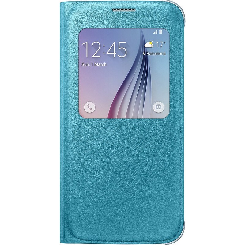 Samsung Handytasche »S-View Cover PU EF-CG920 für Galaxy S6, Blau«