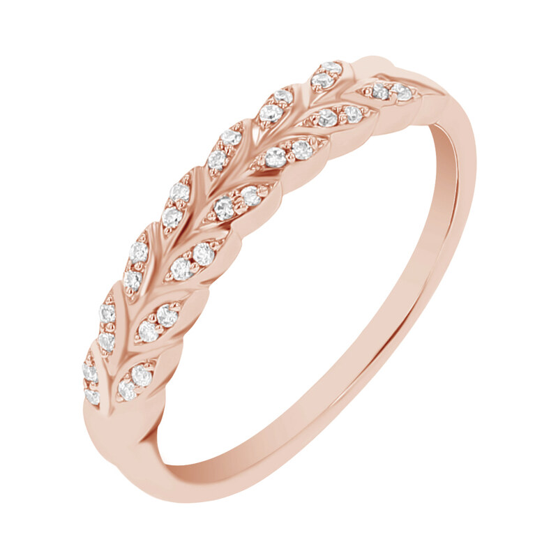 Eppi Eternity-Ring mit diamantenen Blättern Aizah