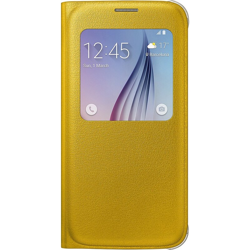 Samsung Handytasche »S-View Cover PU EF-CG920 für Galaxy S6, Gelb«