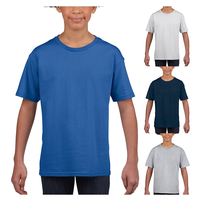 Lesara Kinder-T-Shirt mit Rundhalsausschnitt - Navy - XL