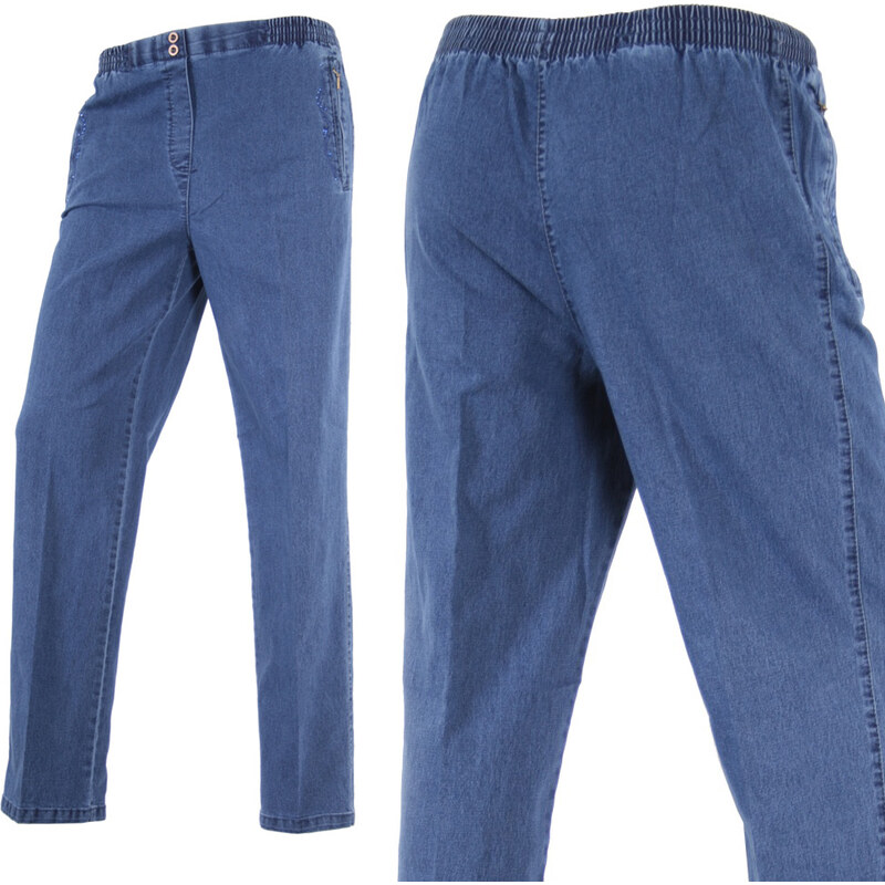 Lesara Damen-Jeans mit Reißverschluss-Taschen - 42