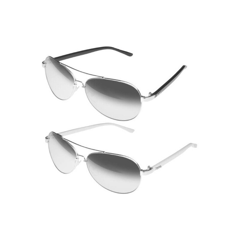Lesara KMA Shades Sonnenbrille Tijuana - Schwarz-Silber