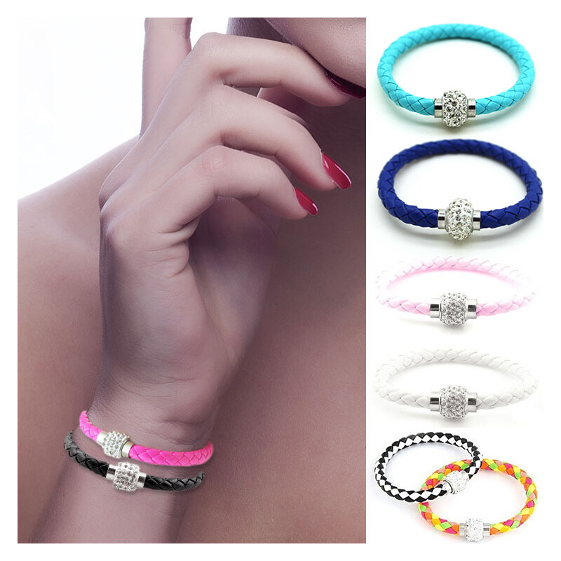 Lesara Magnet-Armband im Flecht-Design - Mehrfarbig