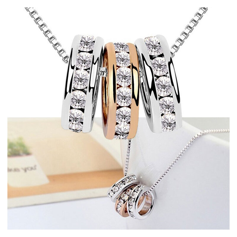 Lesara Halskette mit Ringen
