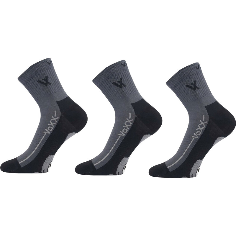 3PACK Socken VoXX dunkelgrau (Barefootan-darkgrey) S