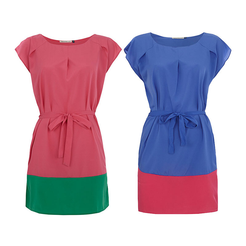 Lesara Lang geschnittene Plus Size Bluse mit Schleife - Pink - 48