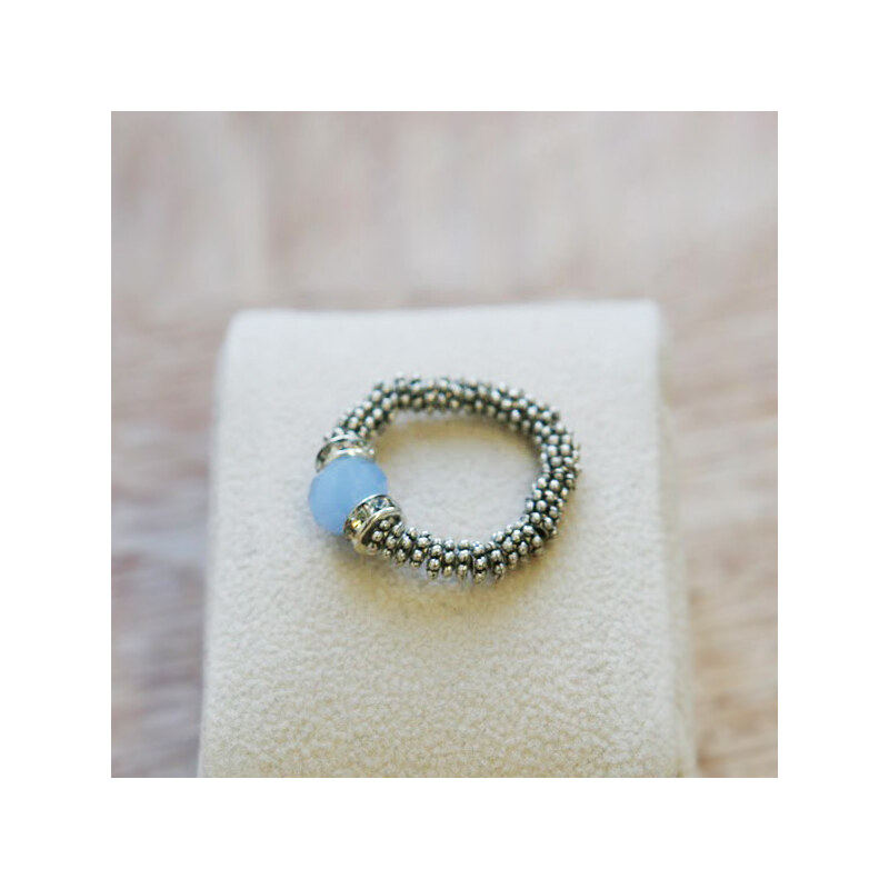 Lesara Damen-Ring mit Glas-Stein