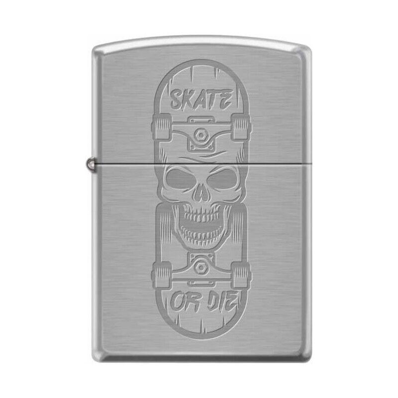 Zippo 21947 Skull Skateboard