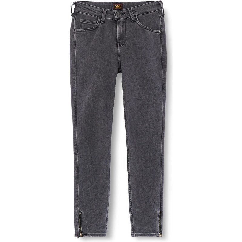 Lee Damen Scarlett High Zip Jeans, Washed Ava, 26W / 33L EU