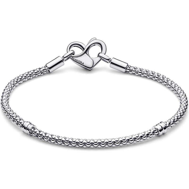 Pandora Charm-Armband für Damen Silber 925 Nietenkette 592453C00-17, 17 cm