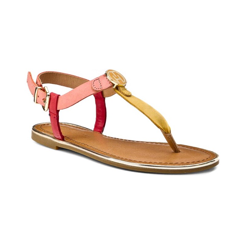 Zehentrenner TOMMY HILFIGER - Julia 26A FW56818685 Burnt Coral/Baked Apple/Mineral Yellow 947