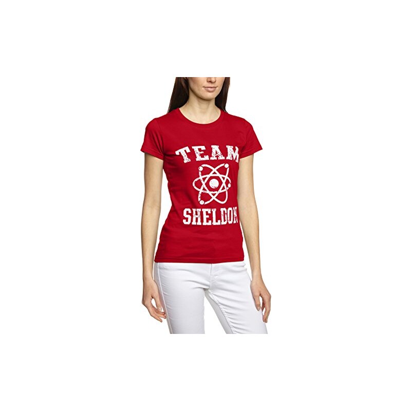 Coole-Fun-T-Shirts Damen T-shirt Team Sheldon - Big Bang Theory ! Vintage