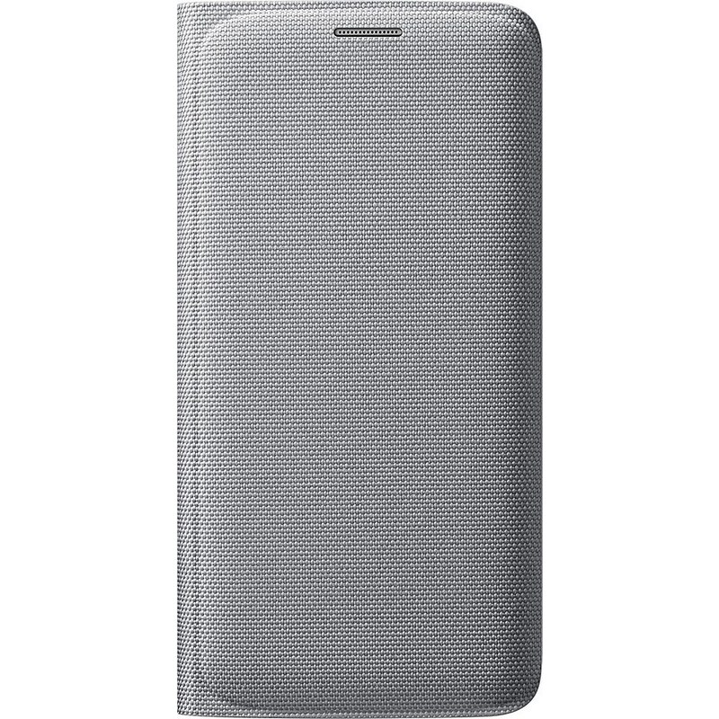 Samsung Handytasche »Flip Wallet Fabric EF-WG925 für S6 Edge Silber«