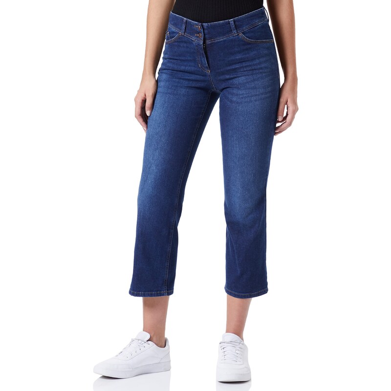 GERRY WEBER Edition Damen 722054-66865 Jeans, Dark Blue Denim mit use, 42