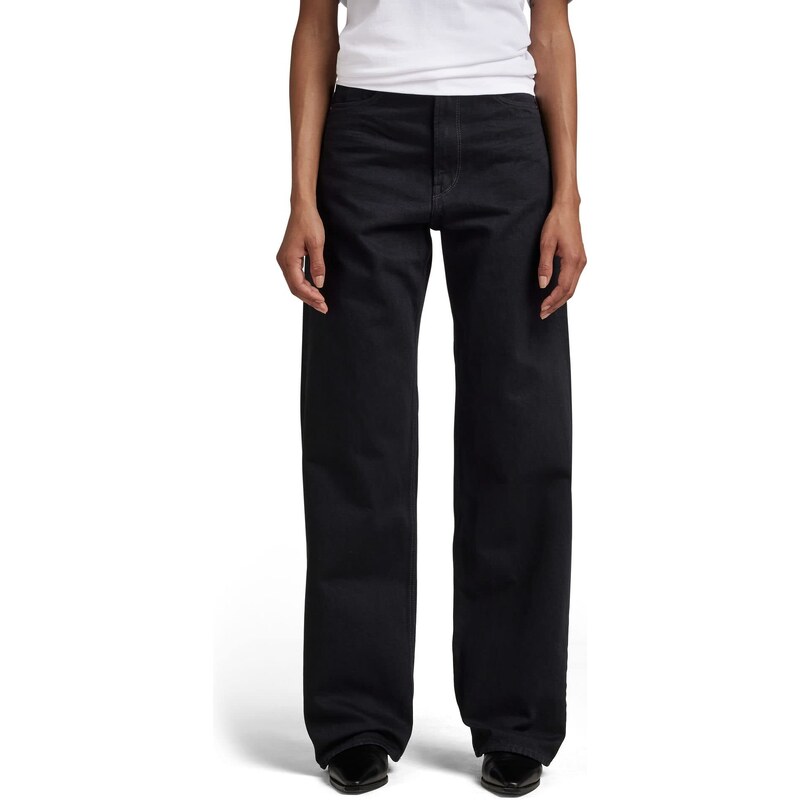 G-STAR RAW Damen Stray Ultra High Loose Jeans, Schwarz (pitch black D22068-D182-A810), 31W / 34L