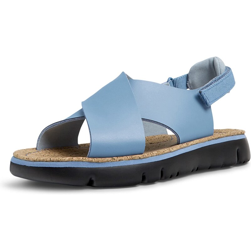 Camper Damen Oruga K200157 Flat Sandal, Blau 047, 41 EU
