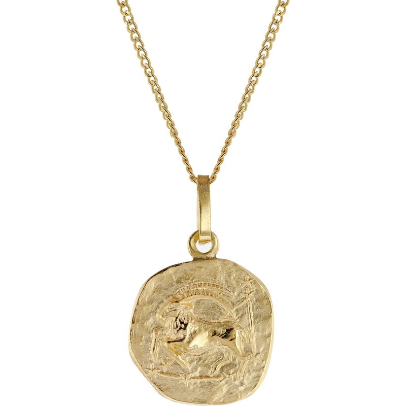 trendor Kinder-Halskette mit Sternzeichen Steinbock 333/8K Gold 15022-01-38, 38 cm