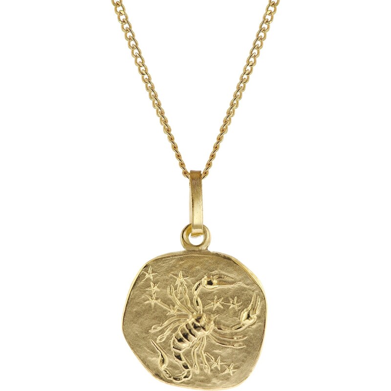 trendor Kinder-Halskette mit Sternzeichen Skorpion 333/8K Gold 15022-11-42, 42 cm