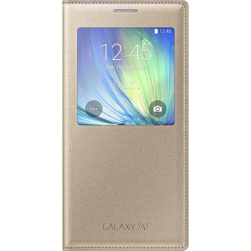 Samsung Handytasche »S-View Cover EF-CA700 für Galaxy A7, Gold«