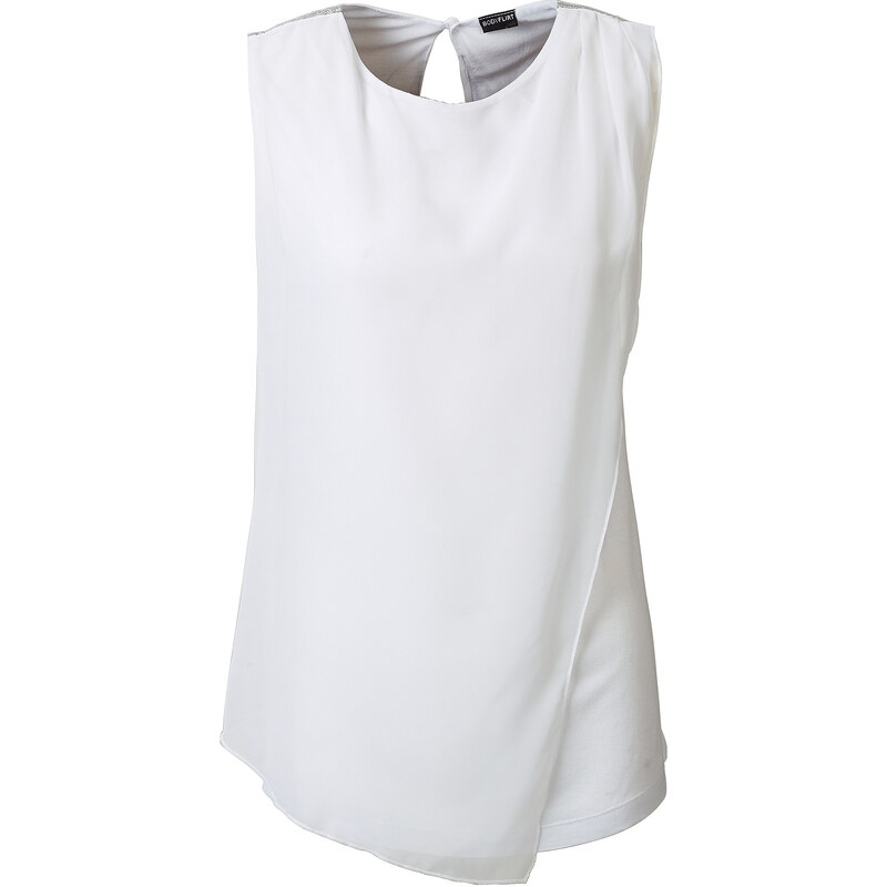 BODYFLIRT Shirt kurzer Arm in weiß (Rundhals) für Damen von bonprix