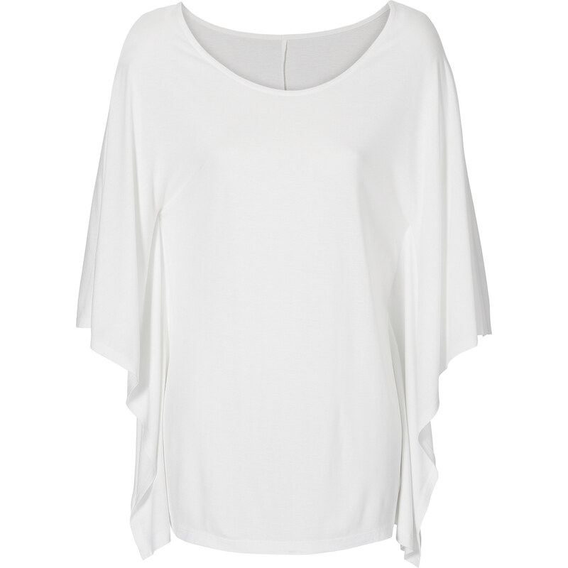 RAINBOW Shirt 3/4 Arm in weiß (U-Boot-Ausschnitt) für Damen von bonprix
