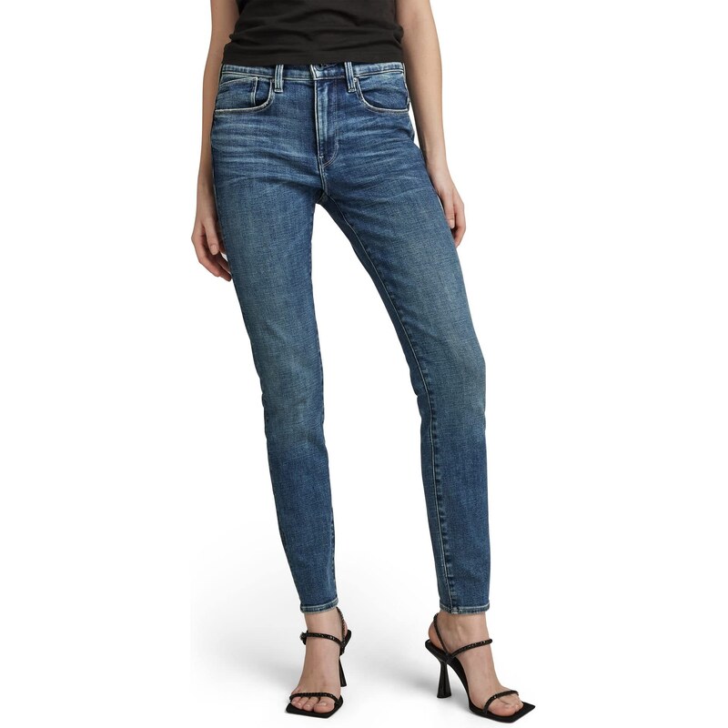 G-STAR RAW Damen Lhana Skinny Jeans, Blau (faded cascade D19079-C051-C606), 27W / 34L