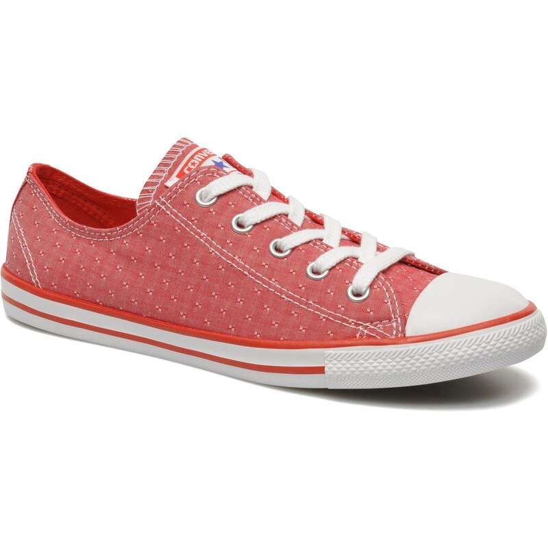 SALE - 30% - Converse - Dainty Chambray Ox W - Sneaker für Damen / rot
