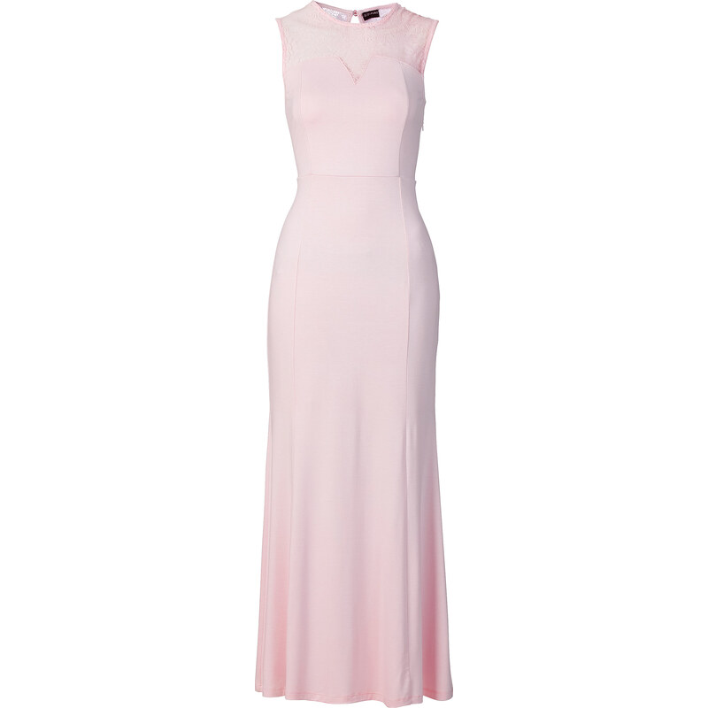 BODYFLIRT Jersey-Kleid in rosa von bonprix