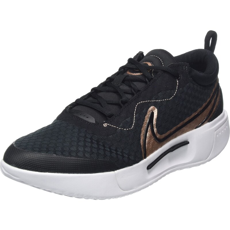NIKE Damen NikeCourt Zoom Pro Sneaker, Black/MTLC RED Bronze-White, 42 EU