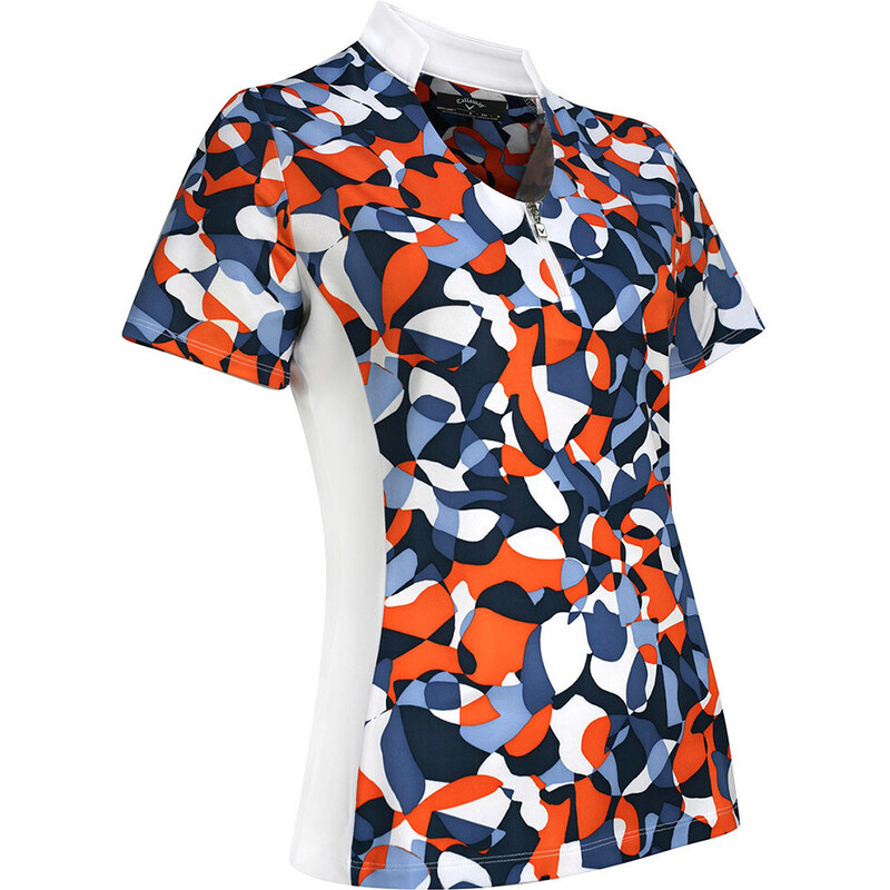 Callaway Abstract Floral Polo S Damske